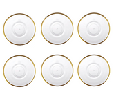 Pasabahce Gold Tea Plate | 6 Pieces